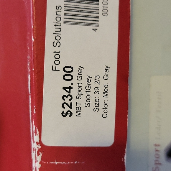 NEW $234. MBT by Swiss Masai Sport Gray Barefoot Technology Shoes sz 7 Sport - Picture 2 of 9